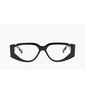 Vooglam Women's Eyeglass Frames Black fashionable - Rectangle with Case NEW